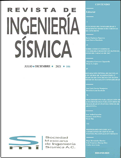Revista Ingeniería Sísmica